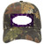 Purple White Dragonfly Scallop Oil Rubbed Novelty License Plate Hat