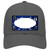 Blue White Owl Scallop Oil Rubbed Novelty License Plate Hat