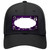 Purple White Owl Scallop Oil Rubbed Novelty License Plate Hat