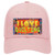 I Love Quilting Novelty License Plate Hat