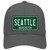 Seattle Washington Green Novelty License Plate Hat