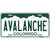 Avalanche Colorado State Novelty Metal License Plate