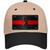 New Jersey Thin Red Line Novelty License Plate Hat