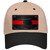 Oklahoma Thin Red Line Novelty License Plate Hat
