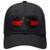 Texas Thin Red Line Novelty License Plate Hat