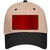 Red Metallic Solid Novelty License Plate Hat
