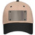 Tan Metallic Solid Novelty License Plate Hat