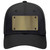 Gold Metallic Solid Novelty License Plate Hat