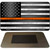 American Flag Thin Orange Line Novelty Metal Magnet M-9419