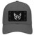 Butterfly Black Brushed Chrome Novelty License Plate Hat
