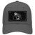 Beach Design Black Brushed Chrome Novelty License Plate Hat