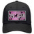 Dog Lover Pink Brushed Chrome Novelty License Plate Hat Tag