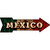 Mexico Bulb Lettering Novelty Metal Arrow Sign