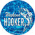 Weekend Hooker Bass Water Background Novelty Circle Coaster Set of 4