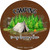 Camping Is My Happy Place Tent Novelty Circle Coaster Set of 4
