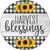 Harvest Blessings Novelty Circle Coaster Set of 4