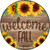 Welcome Fall Sunflowers Novelty Circle Coaster Set of 4