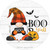 Boo Yall Spooky Gnome Novelty Circle Coaster Set of 4