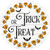 Trick Or Treat Pumpkin Ring Novelty Circle Coaster Set of 4