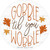 Gobble Til You Wobble Novelty Circle Coaster Set of 4