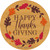 Happy Thanksgiving Novelty Circle Coaster Set of 4