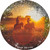 Two Horse Riders Sun Glare Novelty Circle Coaster Set of 4