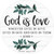 God is Love Novelty Circle Coaster Set of 4