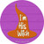 Im His Witch Pink Novelty Circle Coaster Set of 4