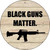 Black Guns Matter Novelty Metal Circle Sign C-1788