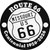 Missouri Route 66 Centennial Novelty Metal Circle Sign