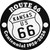 Kansas Route 66 Centennial Novelty Metal Circle Sign