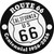 California Route 66 Centennial Novelty Metal Circle Sign