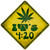 Its 420 Pot Leaf Novelty Metal Crossing Sign