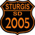 Sturgis US 2005 Novelty Metal Highway Shield Sign