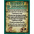 Cowboys Ten Commandments Green Novelty Metal Parking Sign