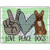 Love Peace Dogs Novelty Metal Parking Sign