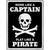 Play Like A Pirate Skull Novelty Metal Parking Sign