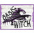 Basic Witch Purple Novelty Metal Parking Sign