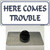 Here Comes Trouble Wholesale Novelty Metal Hat Pin