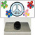 Peace Sign and Flowers Wholesale Novelty Metal Hat Pin