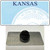 Kansas State Blank Wholesale Novelty Metal Hat Pin