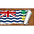 British Indian Ocean Flag Scroll Metal Novelty License Plate