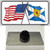 United States Scotland Crossed Flags Wholesale Novelty Metal Hat Pin Sign