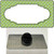 Lime Green White Quatrefoil Center Scallop Wholesale Novelty Metal Hat Pin