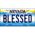 Blessed Nevada Novelty Metal License Plate