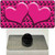 Pink Black Anchor Pink Heart Center Wholesale Novelty Metal Hat Pin