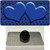 Blue Black Anchor Blue Heart CenterWholesale Novelty Metal Hat Pin