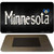 Minnesota Flag Script Novelty Metal Magnet M-9461