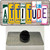 Attitude License Plate Art Wood Wholesale Novelty Metal Hat Pin
