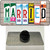 Married Wood License Plate Art Wholesale Novelty Metal Hat Pin